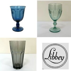 Vintage Libbey Duratuff Glasses 3 Piece Assortment